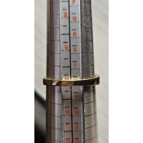 Trio of Rings w/ Sparkle Bands Silver Gold & Rose Gold Tones Sz 10.25 - Picture 4 of 5